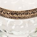 Glass tealight holders with