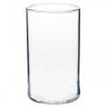 Floristik24 Glass vase clear cylindrical Ø12cm H20cm