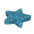 Floristik24 Glitter star turquoise 2.5cm 100pcs