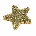 Floristik24 Stars glitter gold 1.5cm 144pcs