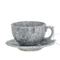 Floristik24 Glitter cup silver to hang 8cm 12pcs