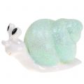 Floristik24 Deco figure snail glitter mint/pink 8cm 6pcs