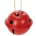 Floristik24 Bell-shaped decorative pendants with star motif, 3cm, 9 pieces