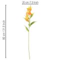 Artificial Gloriosa orange flower with long stems for vases 80cm 3pcs | Floristik24.ie