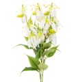 Floristik24 Artificial Gloriosa flower, white and yellow, elegant flowering branch for decoration, 80cm, 3 pieces