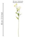 Artificial Gloriosa flower, white and yellow, elegant flowering branch for decoration, 80cm, 3 pieces | Floristik24.ie