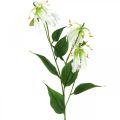 Floristik24 Artificial lily, flower decoration, artificial plant, silk flower white L82cm 3pcs