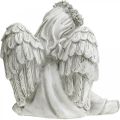 Floristik24 Grave angel sitting Grave decoration angel 20×14×20cm