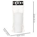 Grave candle lantern with black lid 23cm | Floristik24.ie