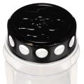 Grave candle lantern with black lid 23cm | Floristik24.ie