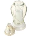Grave light glass heart engraving grave lantern clear Ø11cm H26cm | Floristik24.ie