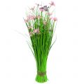 Floristik24 Bunch of grass with flowers and butterflies pink 70cm