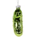 Glass Christmas pickle, Christmas tree ornament for hanging, 7cm, 4 pieces | Floristik24.ie