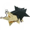 Floristik24 Christmas decoration star pendant gold black 5 stars 78cm