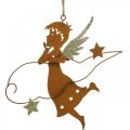 Floristik24 Deco hanger Christmas angel decoration metal rust 15cm 6pcs