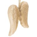 Floristik24 Wooden Angel Wing Pendant for Hanging Decoration 12cm