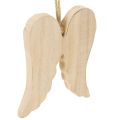 Wooden Angel Wing Pendant for