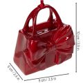 Decorative handbag with bow for hanging, 10cm | Floristik24.ie