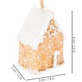 Gingerbread House Ceramic Hanging Decoration Winter Christmas Decoration 6cm 3pcs | Floristik24.ie
