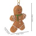 Decorative gingerbread man ornaments for Christmas trees, 6cm, 12 pieces | Floristik24.ie