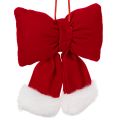 Fabric bow made of flannel