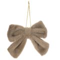 Decorative plush bow with