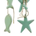 Floristik24 Decorative pendant star, fish mint 47cm - 50cm 2pcs