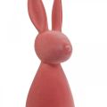Floristik24 Deco Bunny Deco Easter Bunny Flocked Orange Apricot H69cm