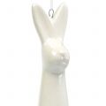 Floristik24 Bunny to hang white 10cm 6pcs