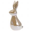 Floristik24 Decorative bunny brown mother-of-pearl 15.5cm 2pcs