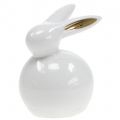 Floristik24 Easter figure bunny white-gold 8.5cm 4pcs