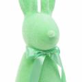 Floristik24 Bunny flocked mint green H42cm