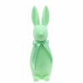 Floristik24 Bunny flocked mint green H42cm