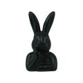 Floristik24 Rabbit thinking small rabbit bust black 6×4×10.5cm
