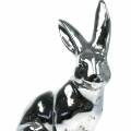 Floristik24 Bunny silver antique H35cm Large decorative bunny for shop windows