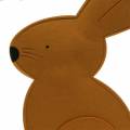 Floristik24 Decorative bunny sitting felt light brown 40cm x 7cm H61cm Easter decoration, shop window