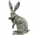 Floristik24 Decorative rabbit sitting stone look garden decoration H31cm