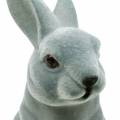Floristik24 Easter bunny sitting upright, decorative figure flocked rabbit, Easter decoration 3pcs