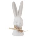 Floristik24 Rabbit head decoration Easter bunny white rabbit ceramic 17cm