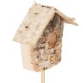 Decorative birdhouse, birch,