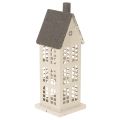 Floristik24 Decorative metal house with windows and fireplace, 28cm
