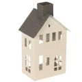 Floristik24 Decorative metal house with chimney and window, 24cm
