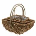 Floristik24 Handle basket rectangular nature 34×26/29×20/24×15cm set of 3