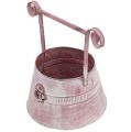 Floristik24 Handle pot pink washed with rose Ø22cm H13.5cm