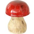 Floristik24 Autumn decoration deco mushrooms made of wood Red wooden mushrooms H5-7cm 6 pieces