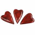Floristik24 Mango Wood Hearts Glazed Red 6.2-6.6cm × 4.2-4.7cm 16pcs