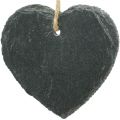 Floristik24 Chalkboard heart to hang 20 x 16cm 2pcs