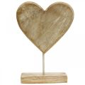 Wooden heart heart deco wood metal nature country style 20x6x28cm
