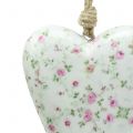Floristik24 Heart to hang roses 10cm x 15cm