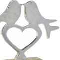 Floristik24 Heart decoration to place with bird decoration wedding 16.5cm × 19.5cm